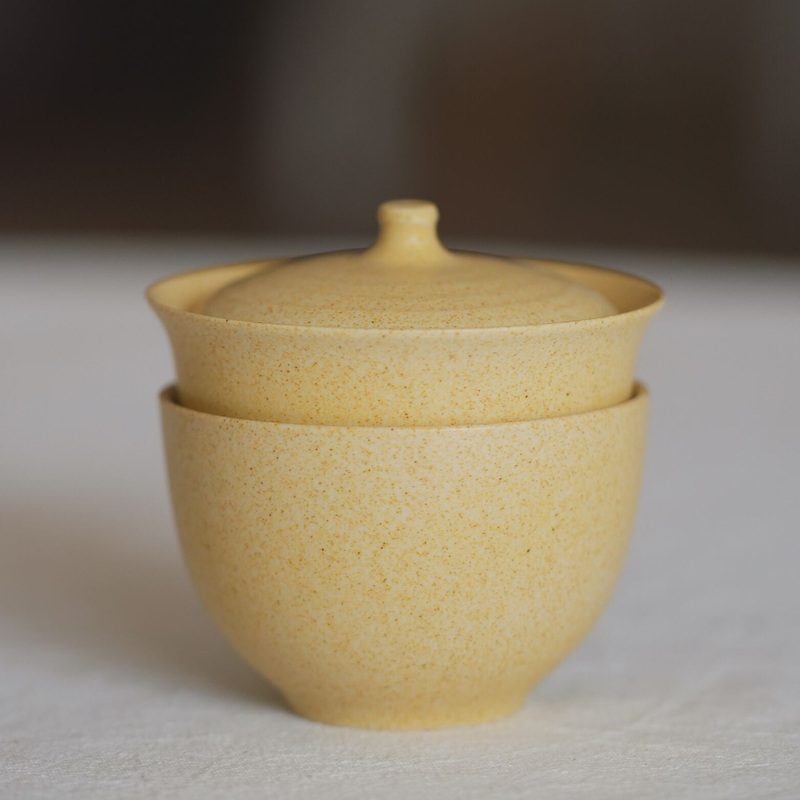 Wilderness Original Autumn Pear Stacking Bowl New Chinese Style Travel Tea Set for One Person Underglaze Color Portable Tea Bowl