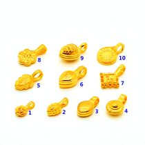 999 foot Gold 24K Pure Gold Card gold card Tibetan Buddhist beads counter accessories (manual ancient method)