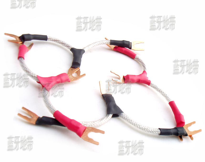 American ribbon high-end horn line base three-way frequency jumper speaker bridge audio cable