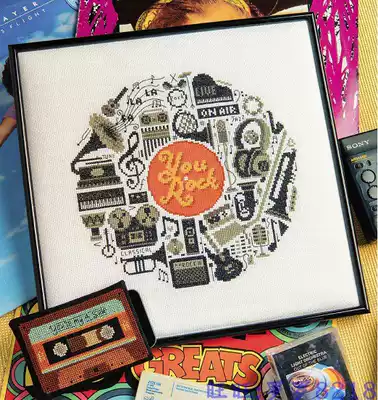 Rollo 10002 Musical instrument record Cross stitch Redrawn XSD source file