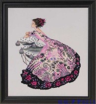Luo Luo MD161 elegant woman cross stitch picture redraw XSD source file