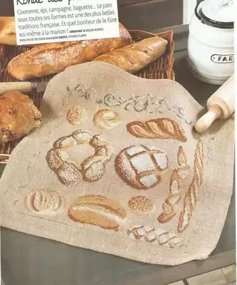 XSD cross stitch redraw source file with line amount 8027 delicious bread