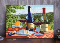 Cross-stitch XSD redraw Saga source file 13158 Casual wine scenery
