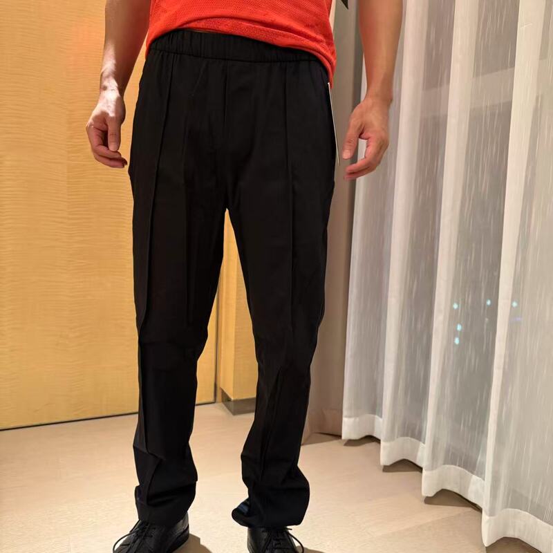 Lululemon Cotton Twill Men's Cotton Blended Twill Midpleat Elastic Waist Pants * Regular Short