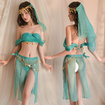 Cos Western style clothes court jig suit enchantment antique belly dance show outfit bra shard tie