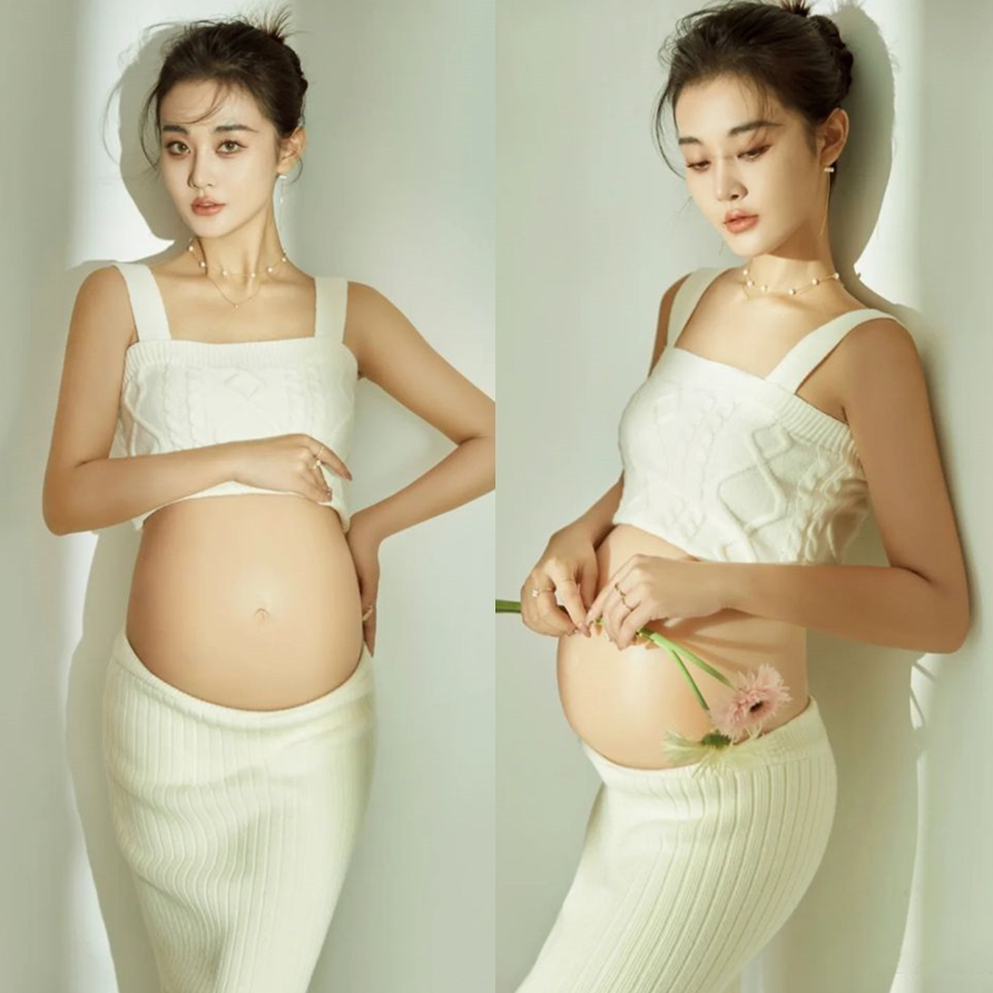 2021 photo studio new maternity photo theme clothing fashion personality simple big belly mummy photo photography clothing