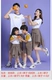 Trẻ em mới chụp ảnh quần áo nhiếp ảnh trang phục cha mẹ trẻ em gia đình quần áo chân dung quần áo một gia đình bốn phong cách Trung Quốc