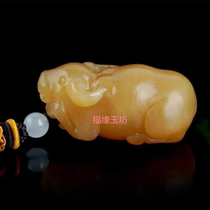 Jade Ox Pendant of the Year of the Zodiac for Men and Women Zodiac Attributes Accessories Pendant 2023 New Sweater Chain Handle Piece Personality