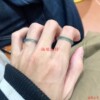 Jade Ice Slim Simple Unisex Ring