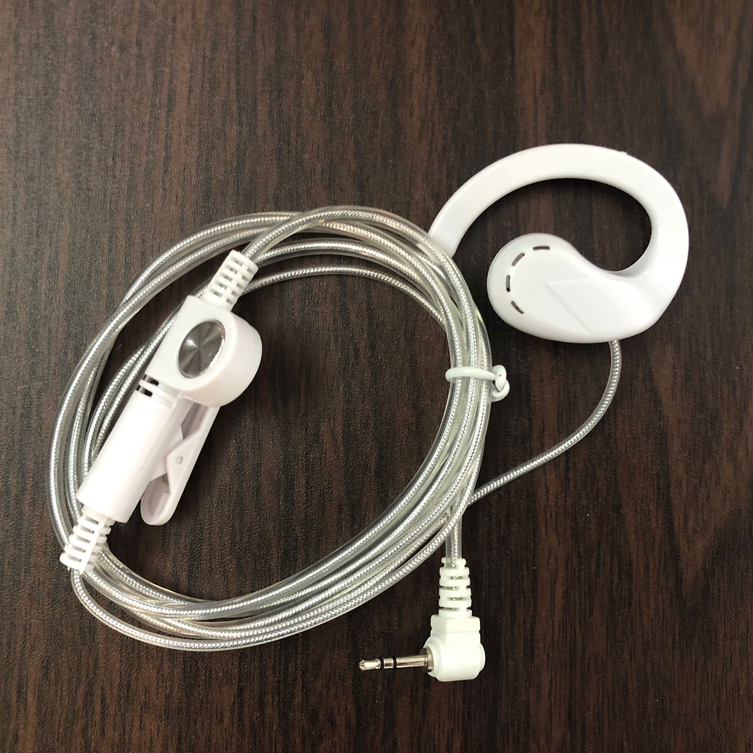 Walkie talkie headphone cable small mini single hole T head 2 5mm universal JIANGKE earhook high-end headset
