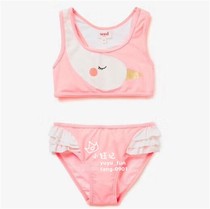  Xiaoyuji Australia seed childrens baby female treasure split swimsuit swan pink princess spot