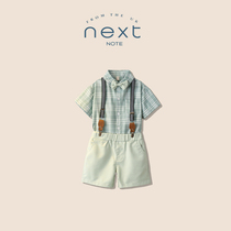 NEXT NOTE Boys Dress Summer Flower Girls First Birthday Full Moon Baby Performance Clothing Childrens Suit Suit