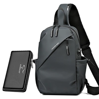 Серый+сумочка на молнии