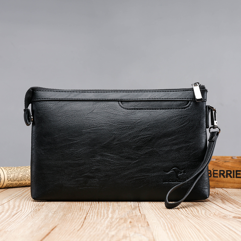Men's Handbag, Soft Leather Texture, Large Capacity Clutch Bag, Business Clutch Bag, Youth Fashion Envelope Bag, Long Wallet Men's Handbag, Soft Leather Texture, Large Capacity Clutch Bag, Business Clutch Bag, Youth Fashion Envelope Bag, Long Wallet