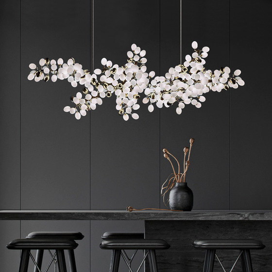Modern Light Luxury Restaurant Chandelier, Grand Villa Living Room Chandelier, Crystal Lamp, Artistic and Creative Hotel Lobby Bar Lamp