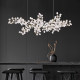 Modern Light Luxury Restaurant Chandelier, Grand Villa Living Room Chandelier, Crystal Lamp, Artistic and Creative Hotel Lobby Bar Lamp