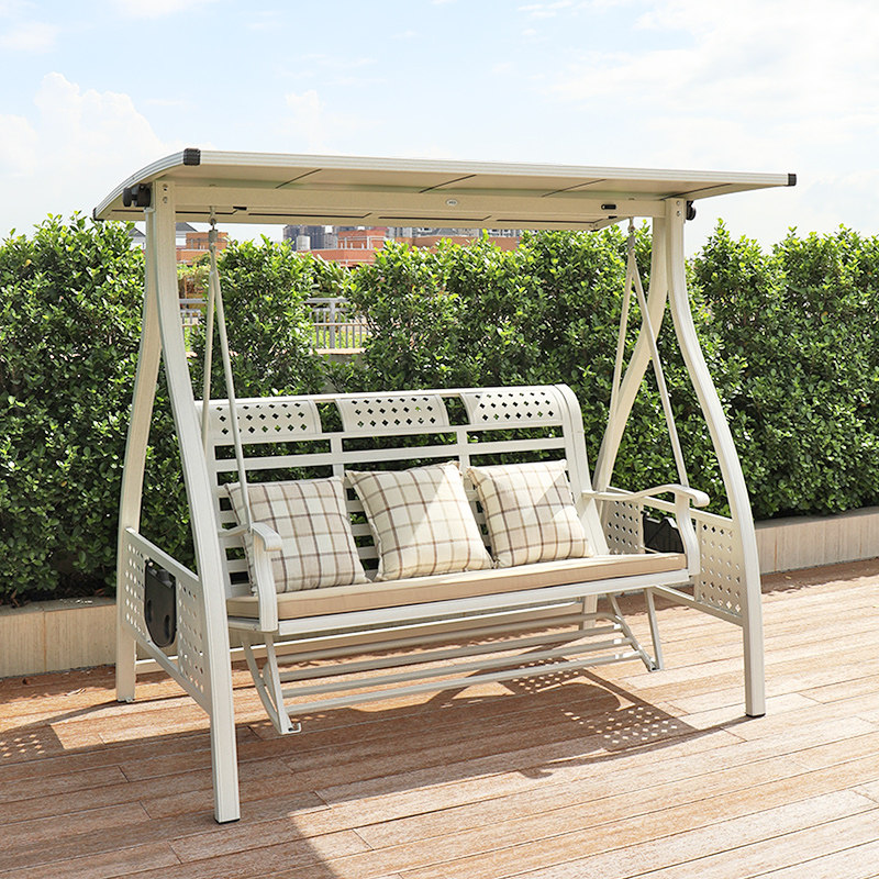 Outdoor Autumn yard Courtyard Basket Rocking Chair Outdoor Balcony Casual Autumn Thousands Indoor home Chairlift Aluminum Alloy Autumn-Taobao