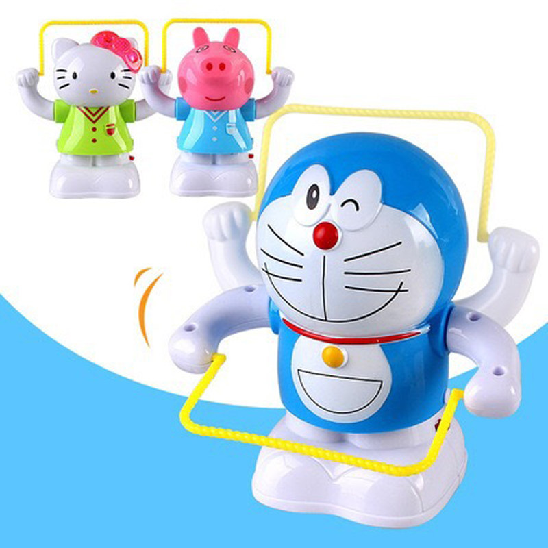 Children's electric toys Electric skipping rope piggy with light music Electric skipping rope Jingle cat a variety of options