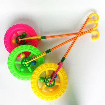 Large hand-pushed wheel Classic park stall toy hand-pushed sound wheel ten yuan play hot-selling toy source