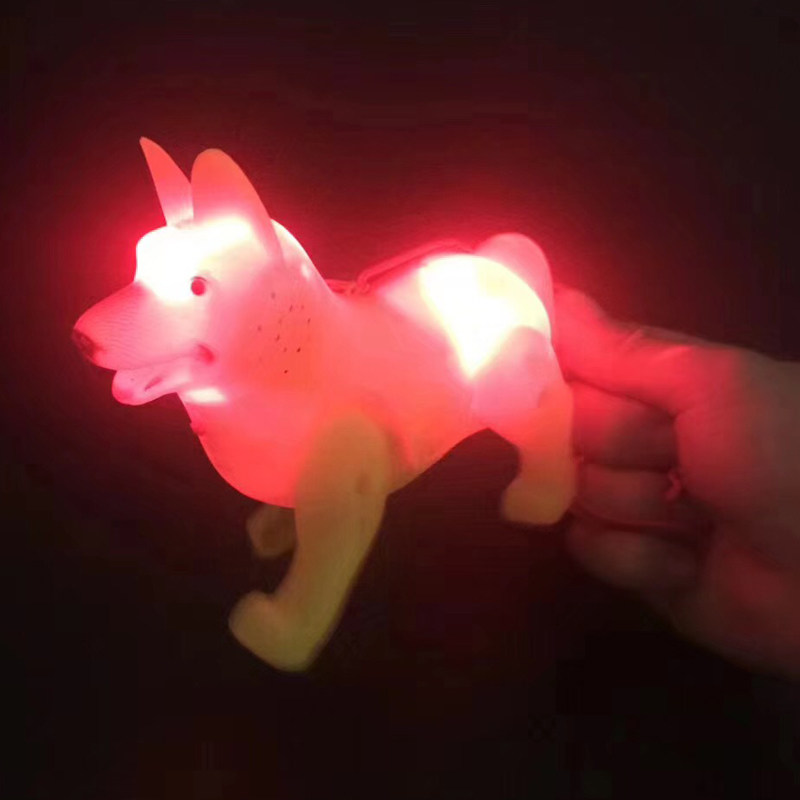 New Zone hot selling toy sources Traction electric puppy light - emitting and music electric dog night market is hot