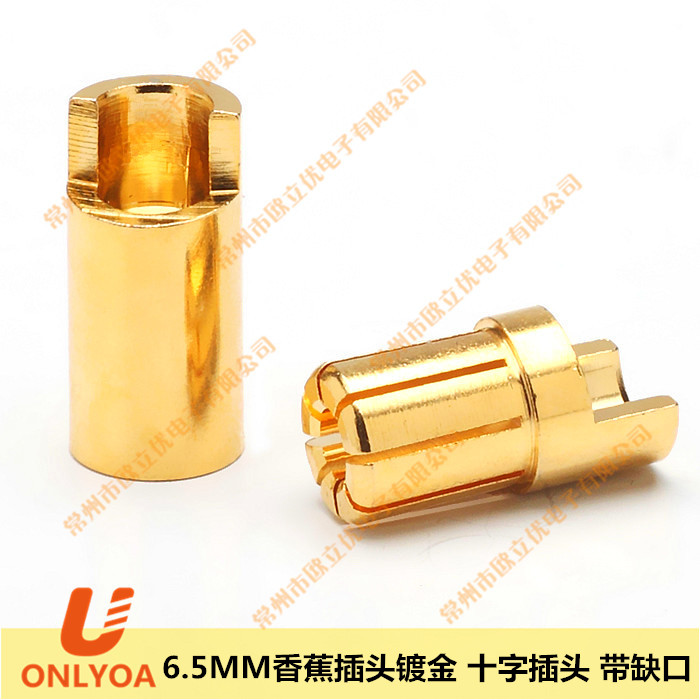 Eurolieui 6 5mm Banana plug Large electric flow gilded cross notch with absence of Notre Dame Travel model accessories