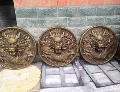 Sandstone dragon head head water spray mouth sandstone spray water landscape fountain water landscape wall hanging hotel courtyard decoration