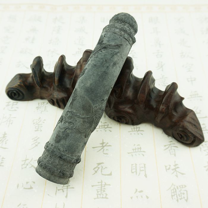 Old Hu Kewen Ink Ink Ink Ink Ink Ink Ink Collection of Old Pine Smoke Ink 4 two porchic columns