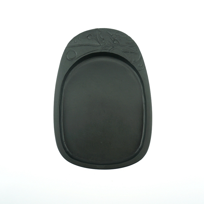 Wenfang Sibao Authentic Shexian water ripple inkstone Students practical inkstone Calligraphy and painting inkstone 5 inch single dragon inkstone with wooden box