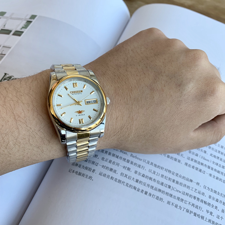 In Stock Citizen Mechanical Watch Fully Automatic Mechanical Watch Old Model 8200 Movement Waterproof Steel Band Dual Calendar Watch for Men In Stock Citizen Mechanical Watch Fully Automatic Mechanical Watch Old Model 8200 Movement Waterproof Steel Band Dual Calendar Watch for Men