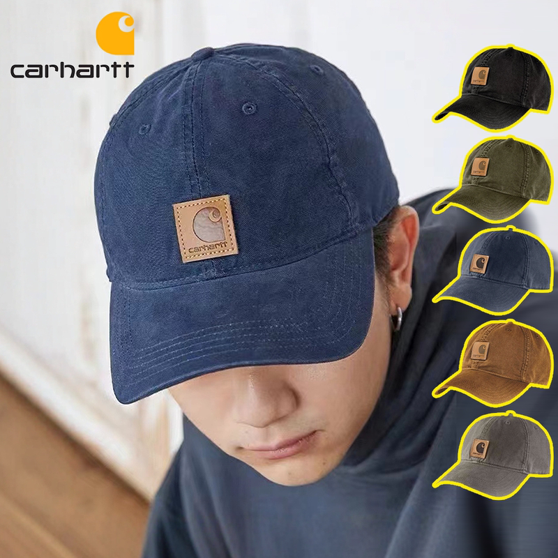 Authentic Carhartt Baseball Cap, Unisex, Washed and Distressed, American Style Sun Hat, Soft Top