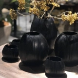 Guaxs Nagaa L, оригинал, импортированный из Германии, постмодернистская светлая роскошная черная стеклянная ваза для украшения гостиной за рубежом