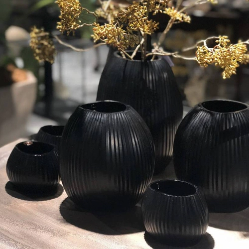 Guaxs Nagaa L, оригинал, импортированный из Германии, постмодернистская светлая роскошная черная стеклянная ваза для украшения гостиной за рубежом