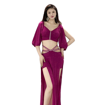 Dancer niche design belly dance costumes for women 2024 new summer mesh practice uniforms class uniforms and group uniforms