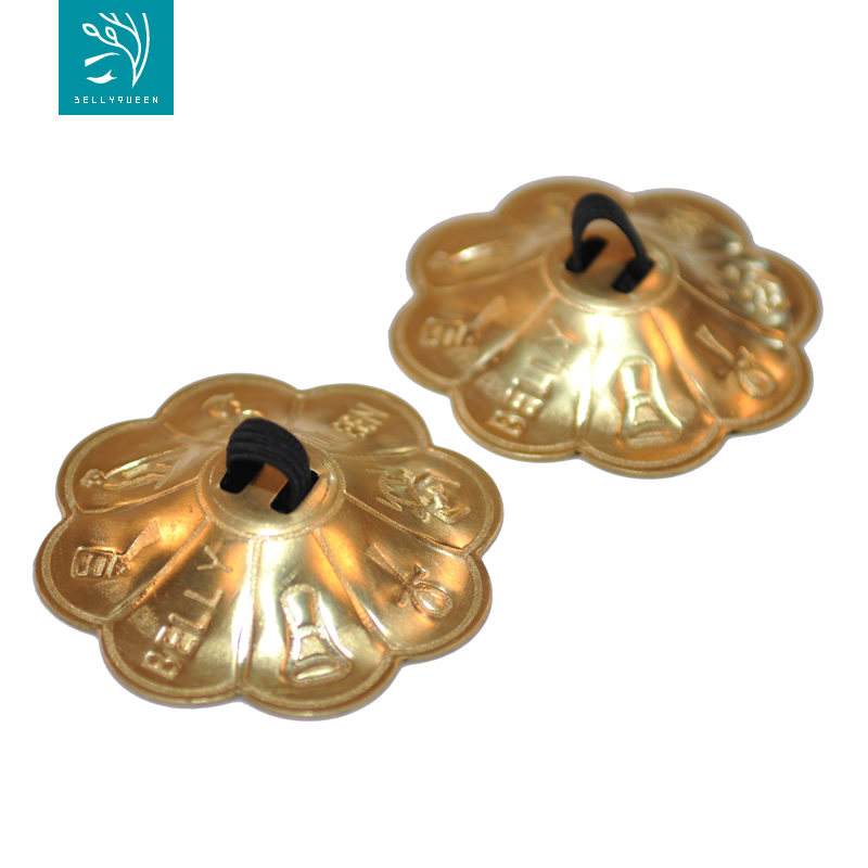 Dancer Belly Dance Plum Blossom Piece Pure Copper Big Finger Cymbal Belly Dance Finger Pluck Finger Cymbal Belly Dance Prop Accessory