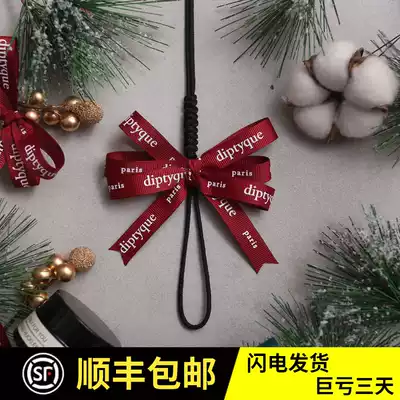 diptyque ribbon finished bow car aromatherapy lanyard tiptik car pendant decoration fragrance customization