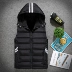 Mùa thu và mùa đông xuống áo vest nam dày cộng với phân bón XL cotton vest vai nam béo và phụ nữ vest áo ba lỗ tập gym nam Áo vest cotton