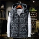 Vest nam cộng với phân bón XL xuống cotton vest vest vest nam rộng mùa thu và áo khoác mùa đông các loại áo ba lỗ nam
