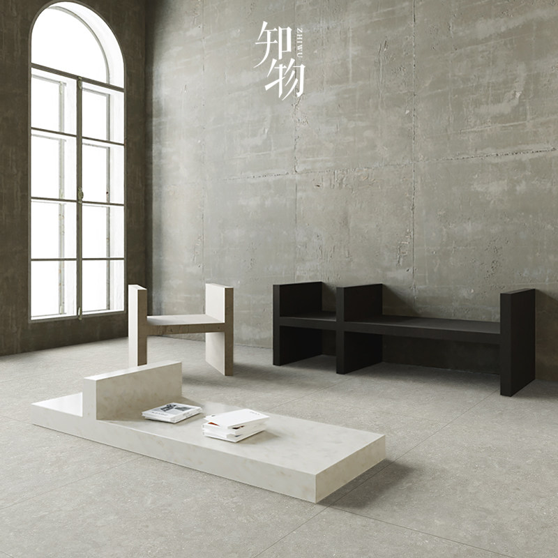 Rice-colored antique brick 800 wabi-sabi living room floor tiles terrazzo tiles clothing store kitchen bathroom wall tiles