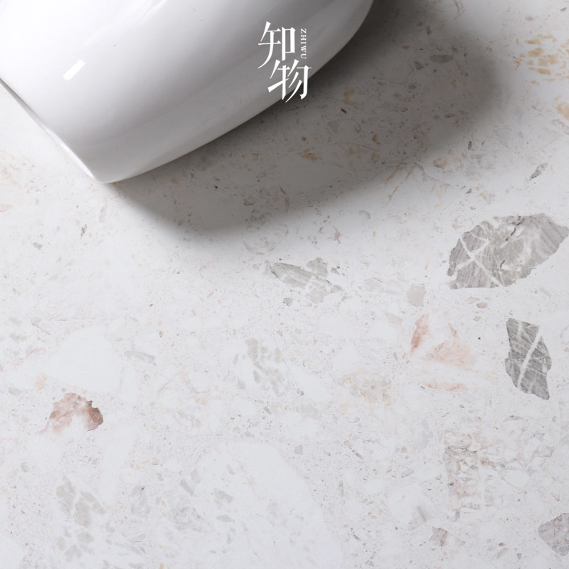 Zhiwu candy dry grain terrazzo antique brick kitchen powder room wall tiles floor tiles large particles living room dining room tiles