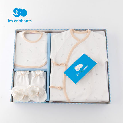 丽婴房婴儿衣服 婴幼儿男女宝宝精梳棉针织内