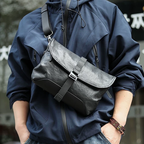 Маленькая сумка клатч, сумка на одно плечо, ремешок для сумки, мобильный телефон для отдыха, оригинальная небольшая сумка, изысканный стиль, простой и элегантный дизайн, из натуральной кожи