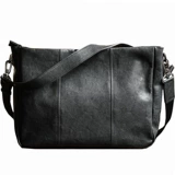 Демисезонная вместительная и большая сумка на одно плечо для отдыха, из натуральной кожи