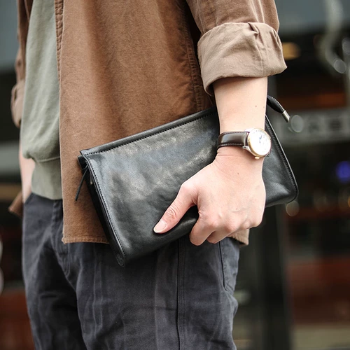 Оригинальная сумка на одно плечо, кожаная маленькая сумка клатч, сумка с петлей на руку для отдыха, коллекция 2023, из натуральной кожи