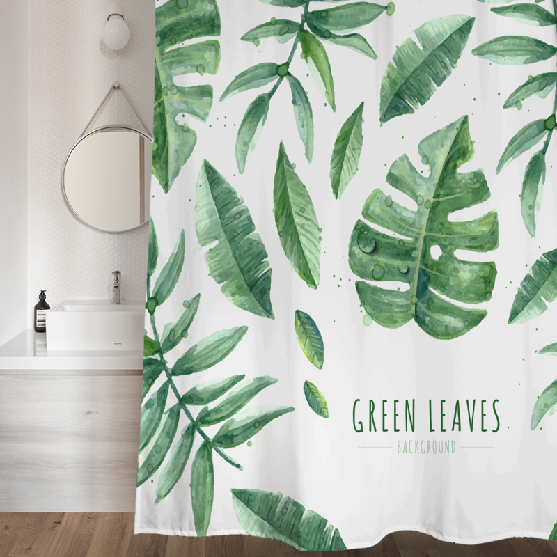 Fields Garden Wind American Style Bath Curtain Thickening Anti-Heatstroke mildew Bathroom Curtain curtain Door curtain Showercurtain