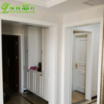 Baking lacquered door cover Double-wrapped edge Pass door sleeve door frame line aluminum alloy window set floating window Customized solid wood door cover moving door sleeve