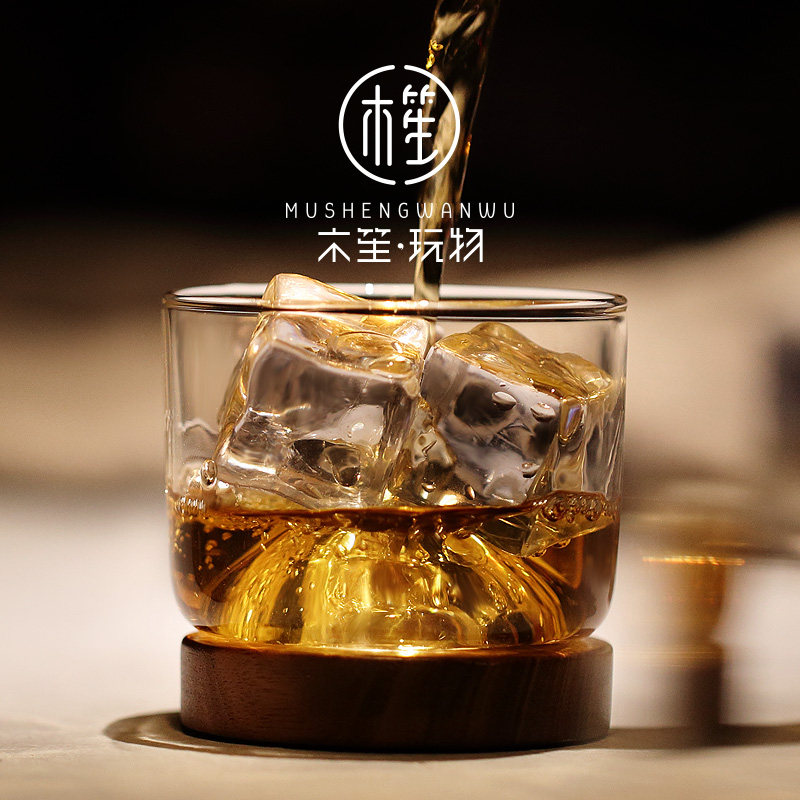 Heat-resistant glass wine glass creative whiskey wine glass household beer cup personality wine glass Japanese white wine cup