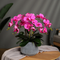 Butterfly Orchid Simulation Flower Household Dining Room Table TV Cabinet Holiday Orchid Decoration Set