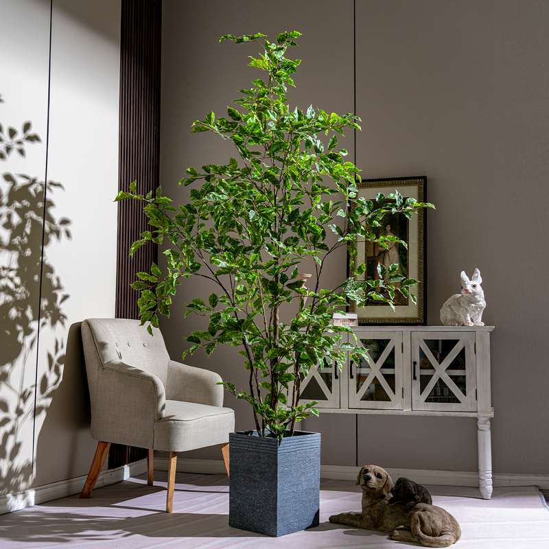 Artificial Green Plant Money Banyan Tree Indoor Living Room Landscape High-End Light Luxury Fake Tree Fake Green Plant Decoration Landscaping Ornament