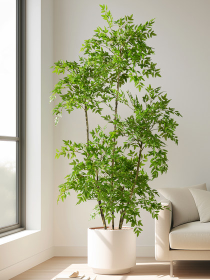 Large Artificial Green Plant Potted Decoration for Indoor Living Room, Simulated Plant for Shopping Mall, Artificial Tree for Landscaping