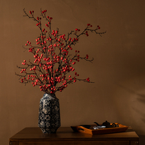 New Chinese simulation winter fruit dry flower plastic fake flower bouquet living room dining table decoration
